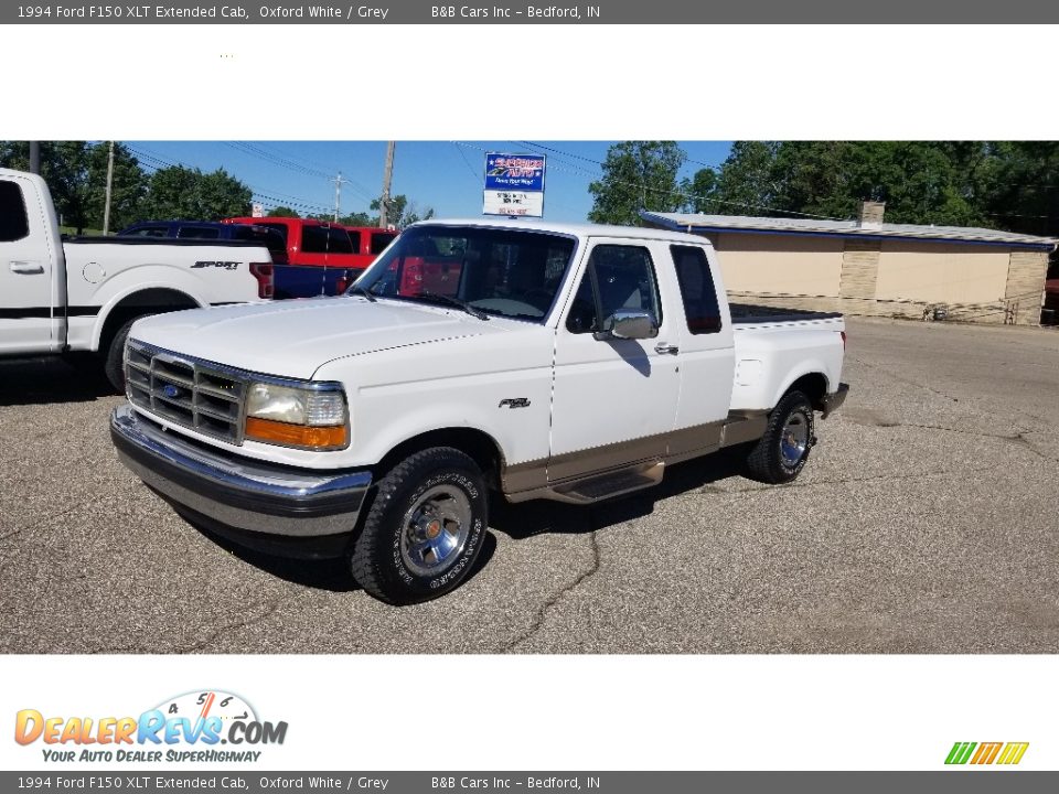 1994 Ford F150 XLT Extended Cab Oxford White / Grey Photo #21