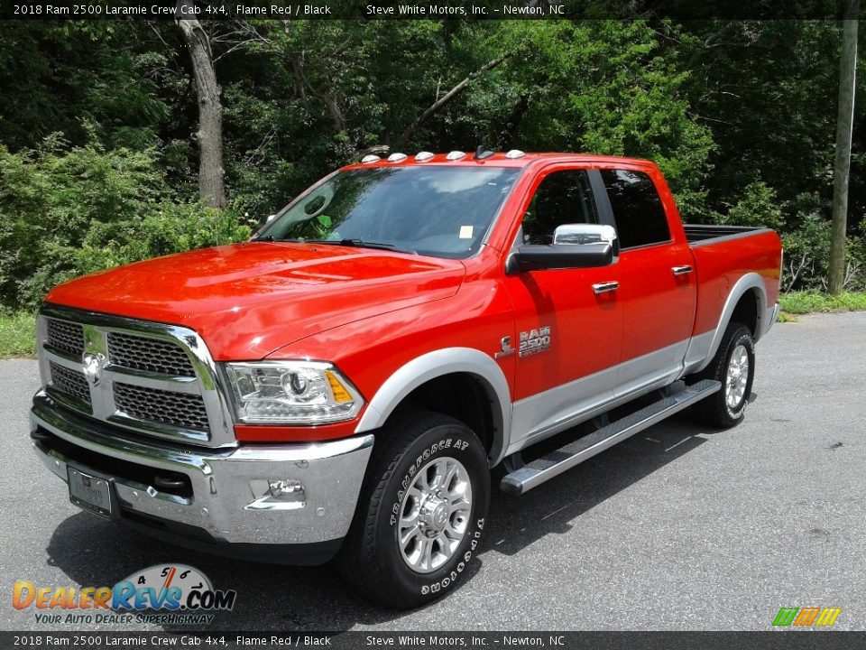 2018 Ram 2500 Laramie Crew Cab 4x4 Flame Red / Black Photo #2