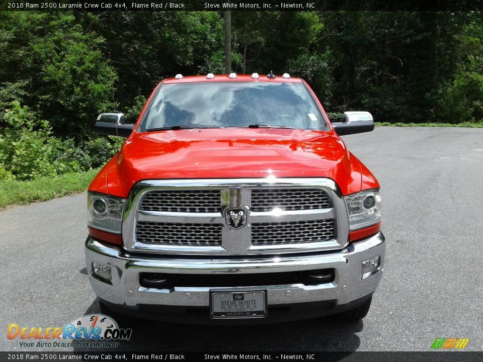 2018 Ram 2500 Laramie Crew Cab 4x4 Flame Red / Black Photo #3