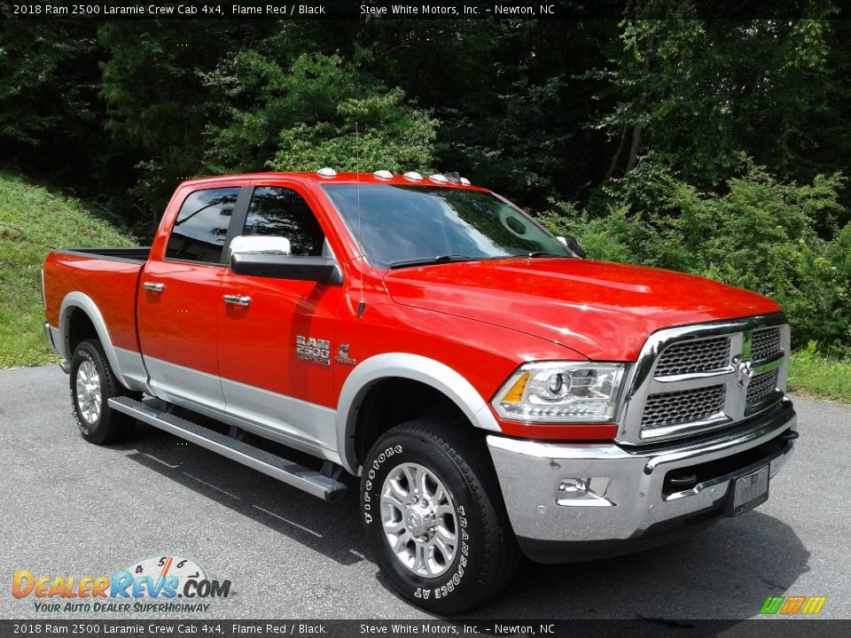 2018 Ram 2500 Laramie Crew Cab 4x4 Flame Red / Black Photo #4