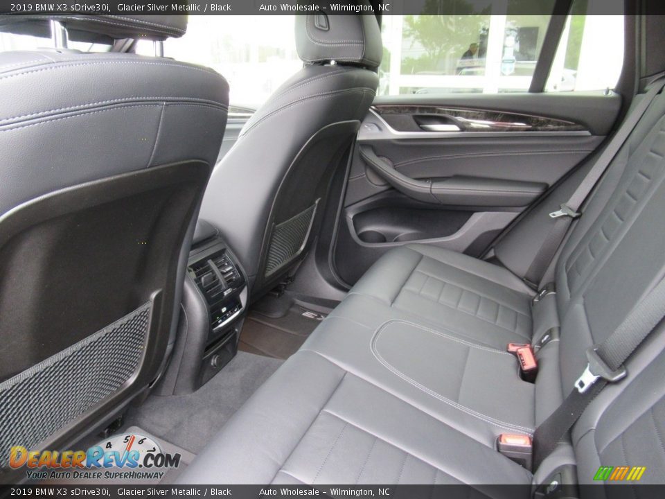 2019 BMW X3 sDrive30i Glacier Silver Metallic / Black Photo #10
