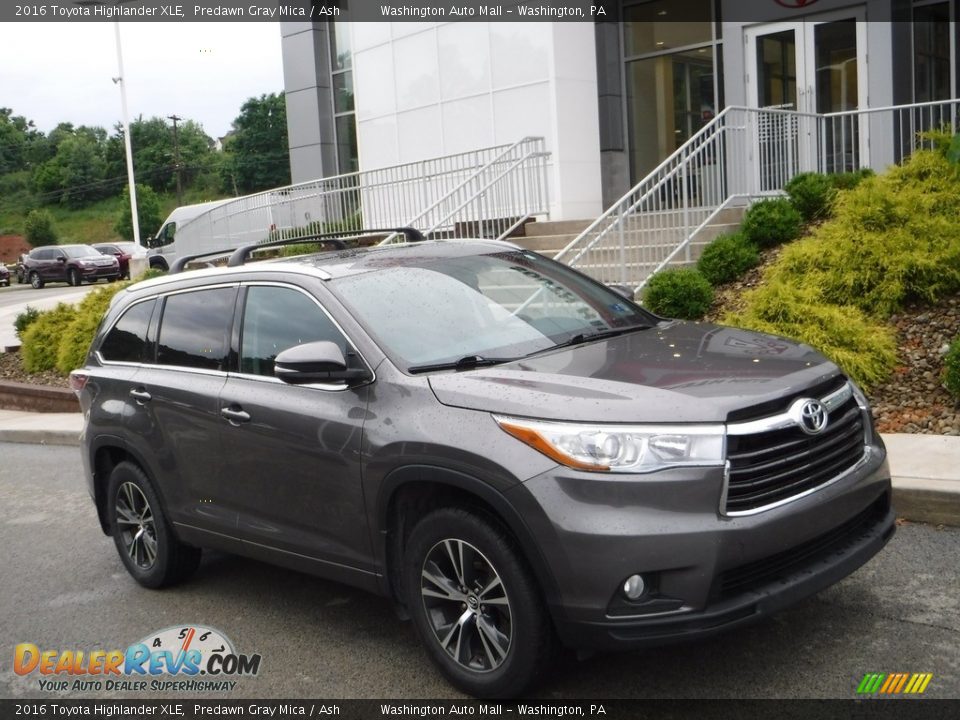 2016 Toyota Highlander XLE Predawn Gray Mica / Ash Photo #1