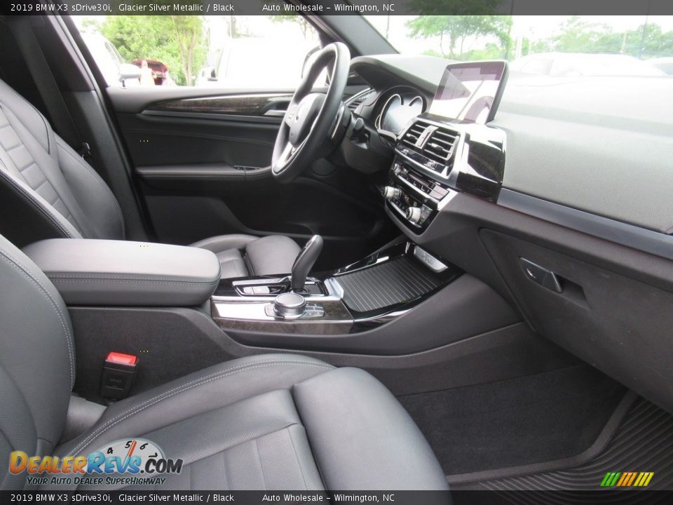 2019 BMW X3 sDrive30i Glacier Silver Metallic / Black Photo #11