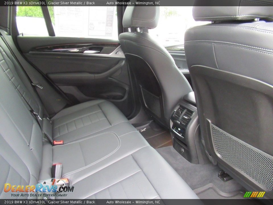 2019 BMW X3 sDrive30i Glacier Silver Metallic / Black Photo #12
