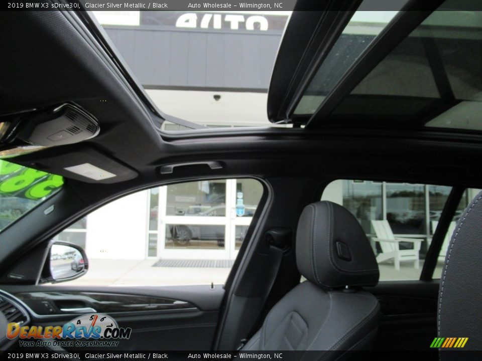 2019 BMW X3 sDrive30i Glacier Silver Metallic / Black Photo #13