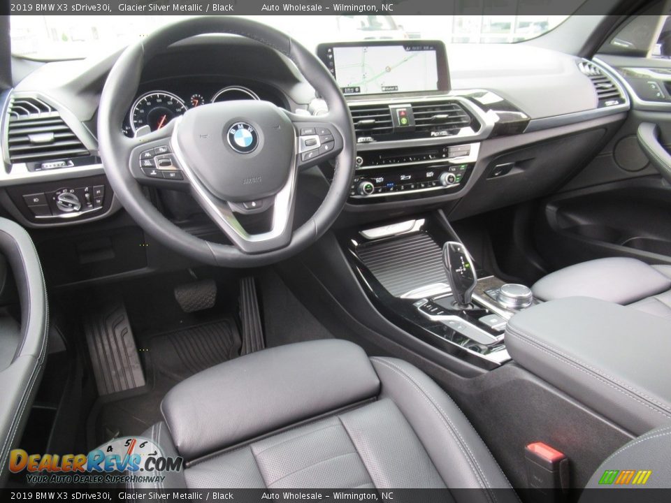 2019 BMW X3 sDrive30i Glacier Silver Metallic / Black Photo #14