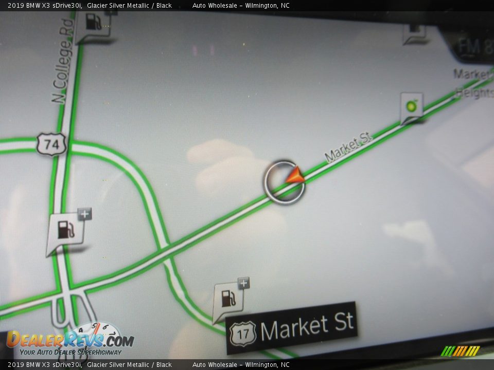 2019 BMW X3 sDrive30i Glacier Silver Metallic / Black Photo #16