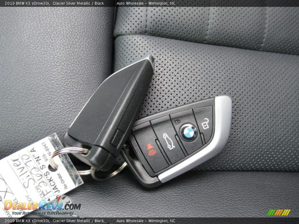 2019 BMW X3 sDrive30i Glacier Silver Metallic / Black Photo #20