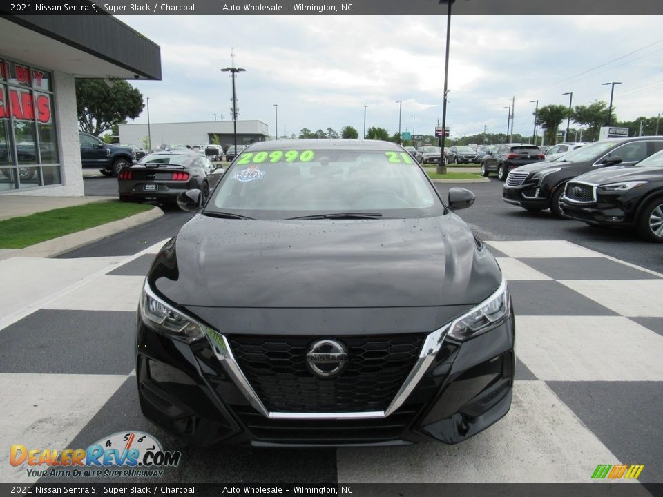 2021 Nissan Sentra S Super Black / Charcoal Photo #2