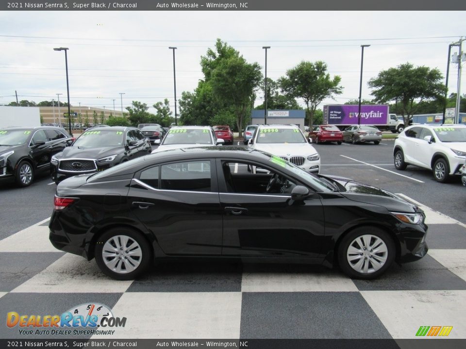 2021 Nissan Sentra S Super Black / Charcoal Photo #3