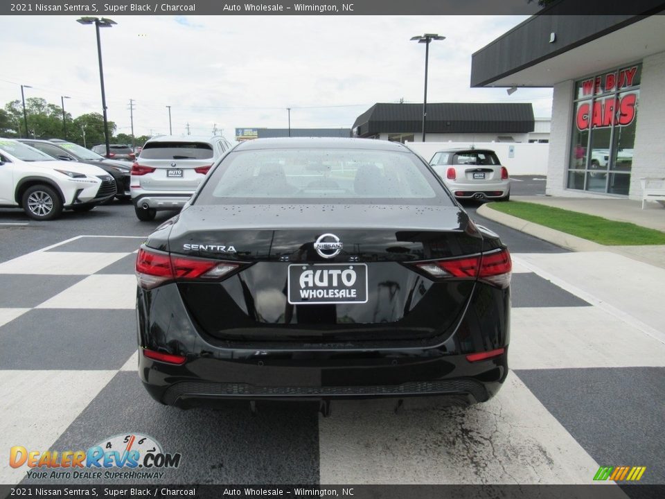 2021 Nissan Sentra S Super Black / Charcoal Photo #4