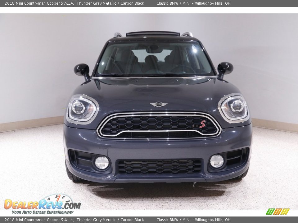 2018 Mini Countryman Cooper S ALL4 Thunder Grey Metallic / Carbon Black Photo #2