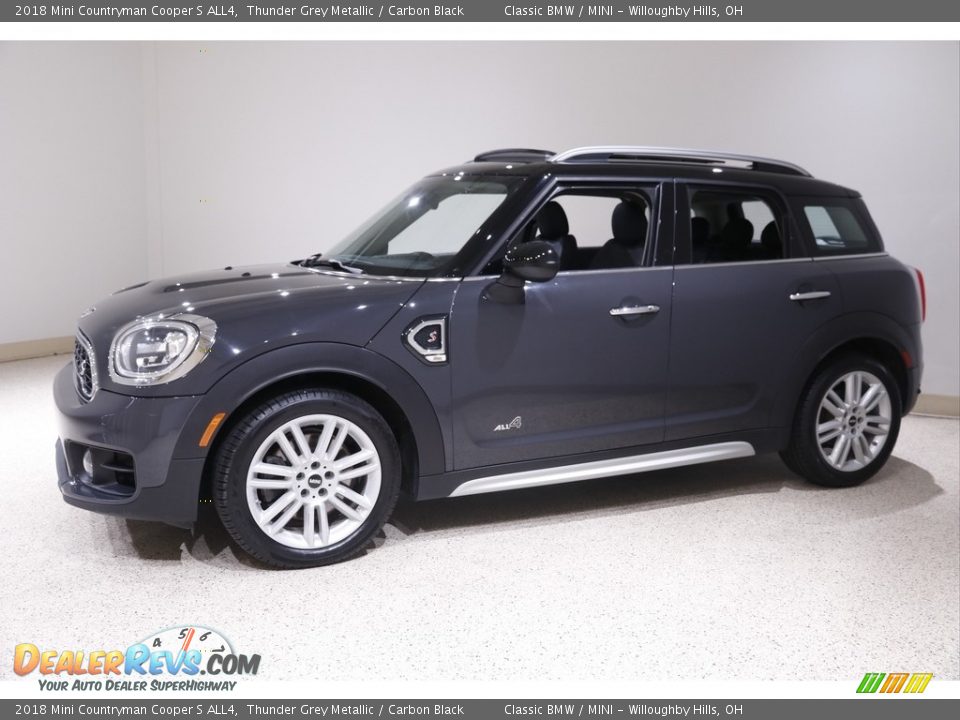 2018 Mini Countryman Cooper S ALL4 Thunder Grey Metallic / Carbon Black Photo #3