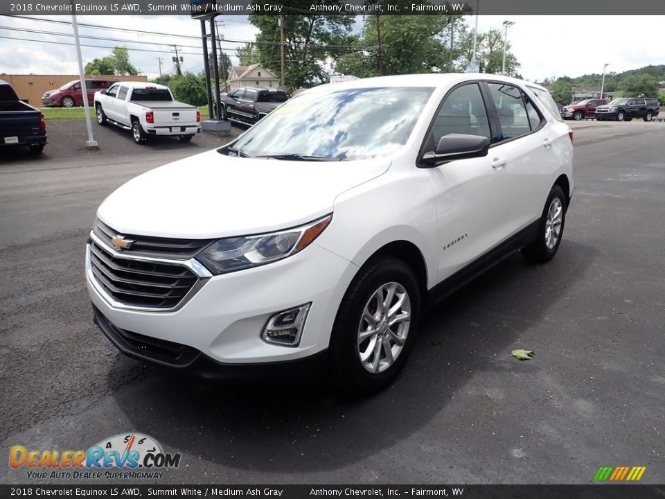 2018 Chevrolet Equinox LS AWD Summit White / Medium Ash Gray Photo #8