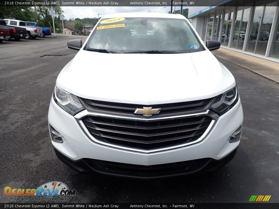 2018 Chevrolet Equinox LS AWD Summit White / Medium Ash Gray Photo #9