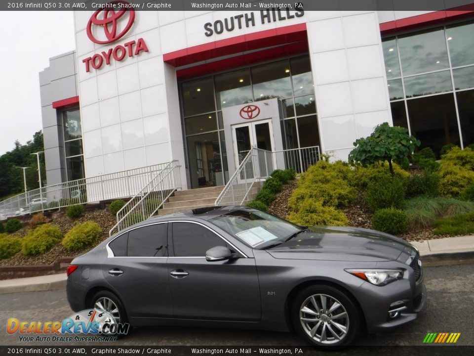 2016 Infiniti Q50 3.0t AWD Graphite Shadow / Graphite Photo #2