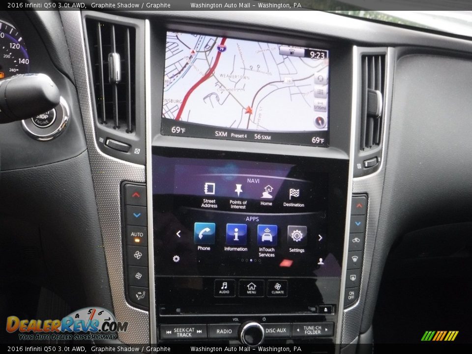 Controls of 2016 Infiniti Q50 3.0t AWD Photo #4