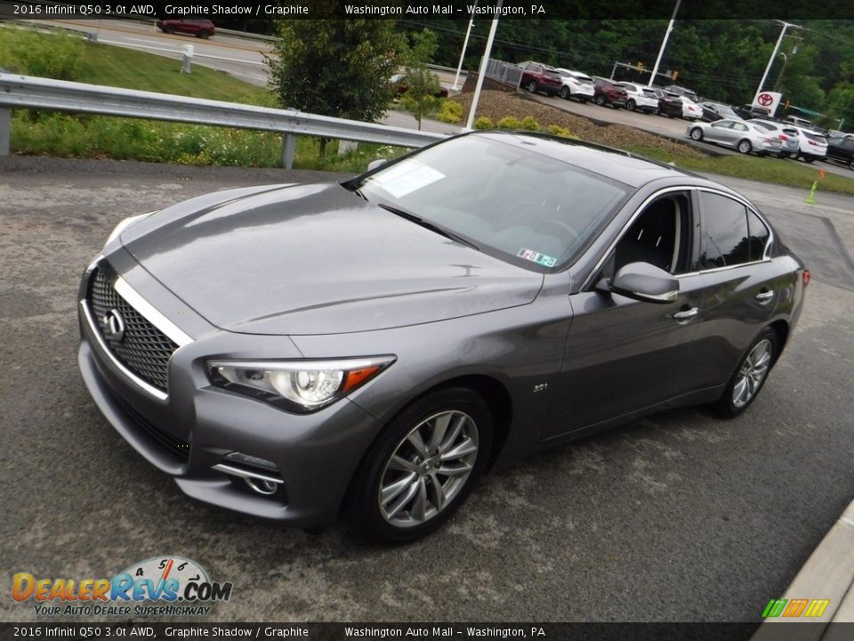 2016 Infiniti Q50 3.0t AWD Graphite Shadow / Graphite Photo #12