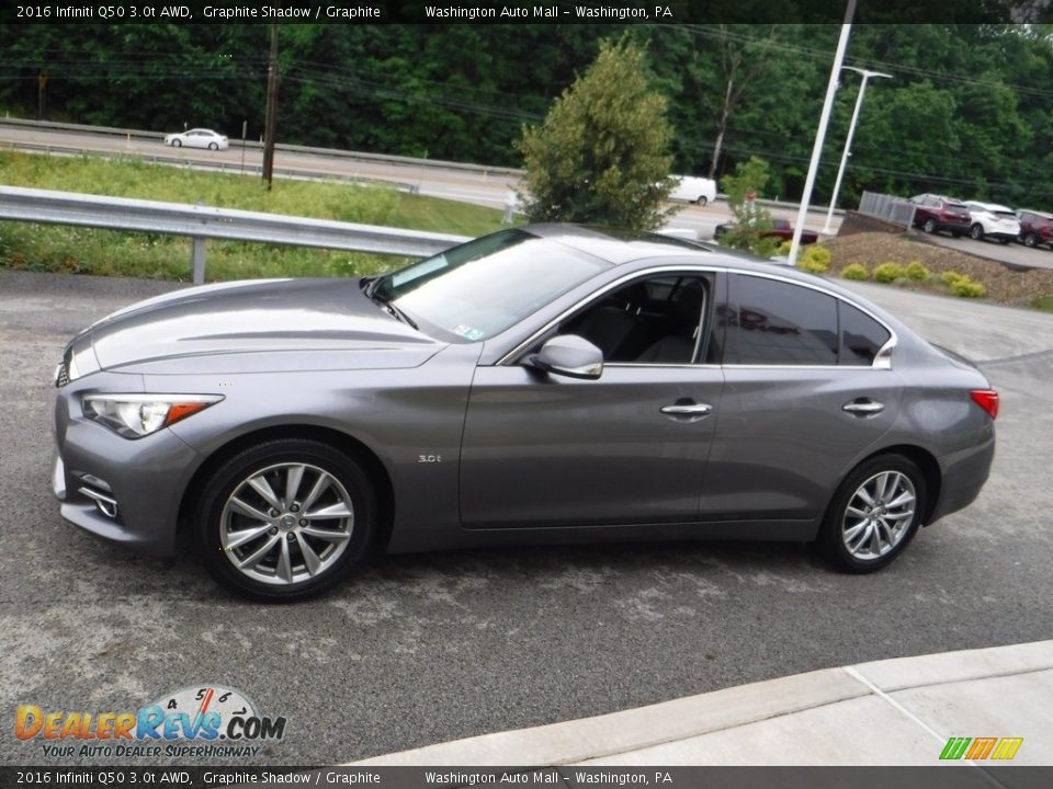 2016 Infiniti Q50 3.0t AWD Graphite Shadow / Graphite Photo #13