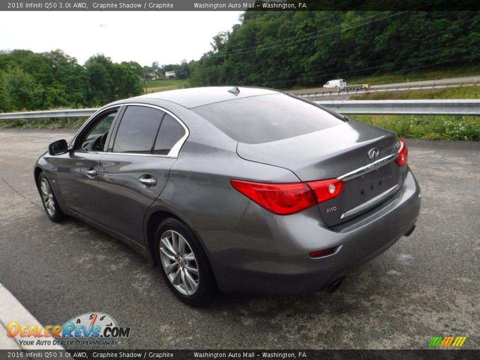 2016 Infiniti Q50 3.0t AWD Graphite Shadow / Graphite Photo #14