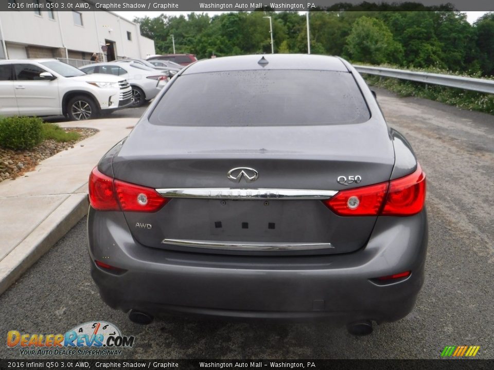 2016 Infiniti Q50 3.0t AWD Graphite Shadow / Graphite Photo #15