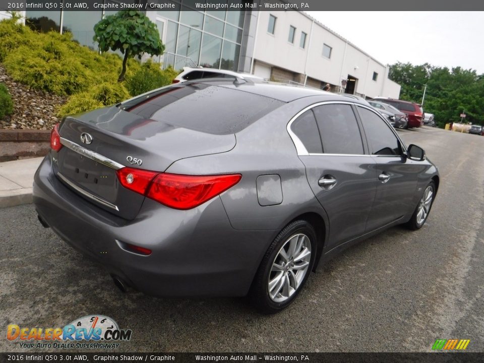 2016 Infiniti Q50 3.0t AWD Graphite Shadow / Graphite Photo #16