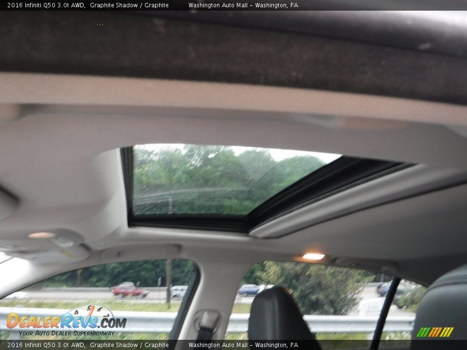 Sunroof of 2016 Infiniti Q50 3.0t AWD Photo #18