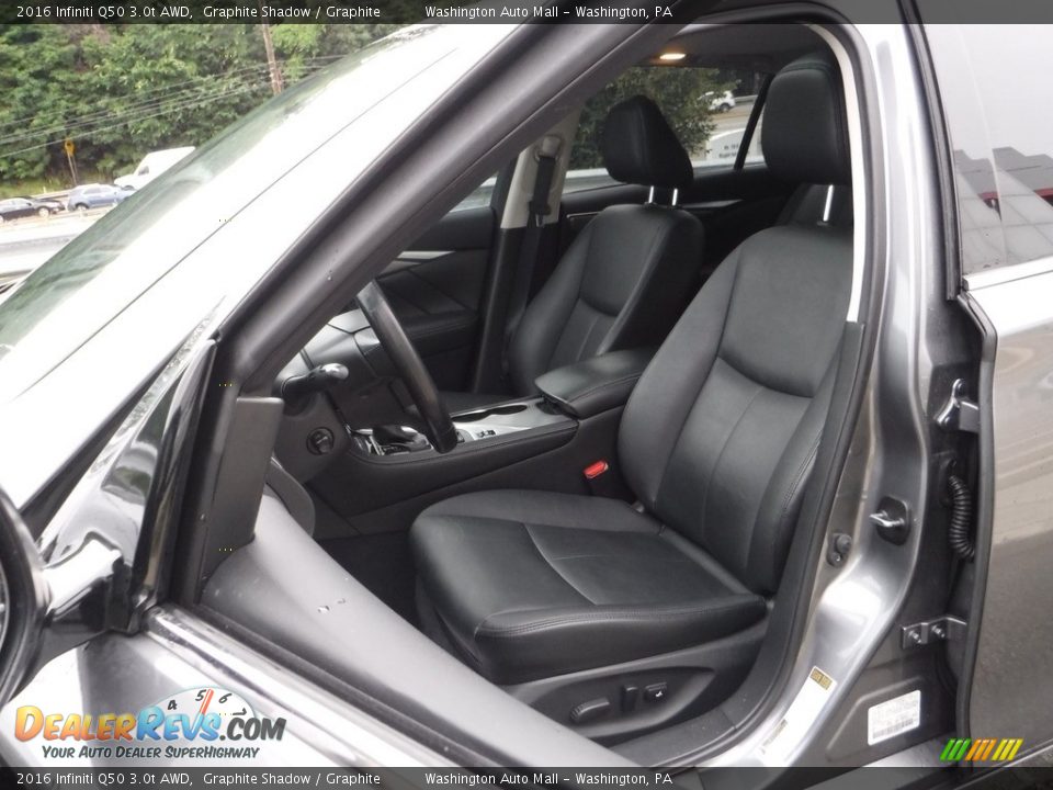 Front Seat of 2016 Infiniti Q50 3.0t AWD Photo #19