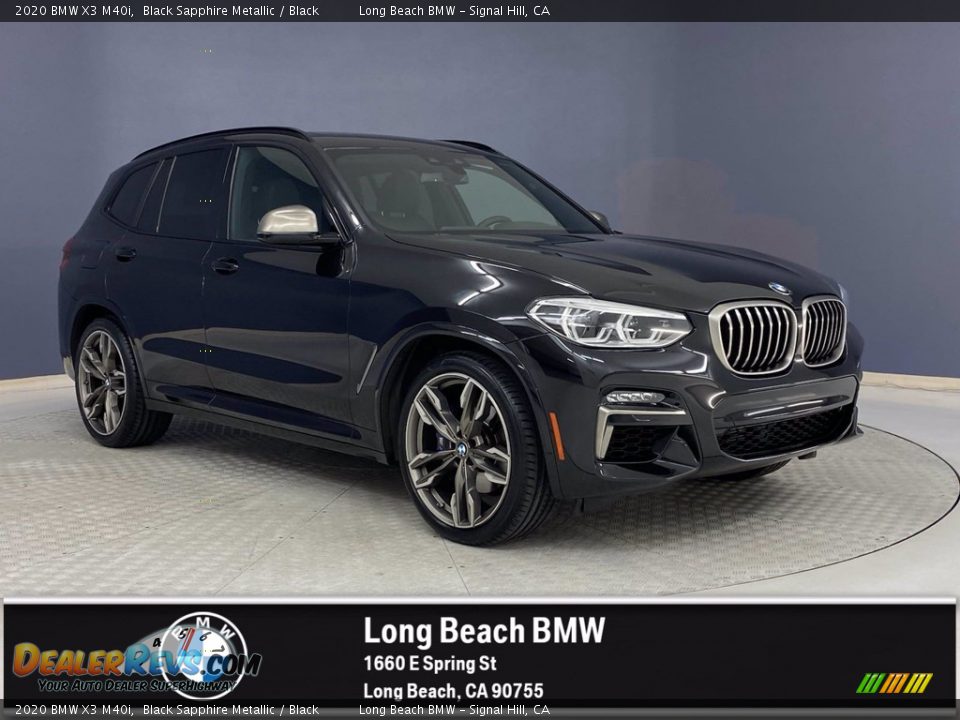 2020 BMW X3 M40i Black Sapphire Metallic / Black Photo #1