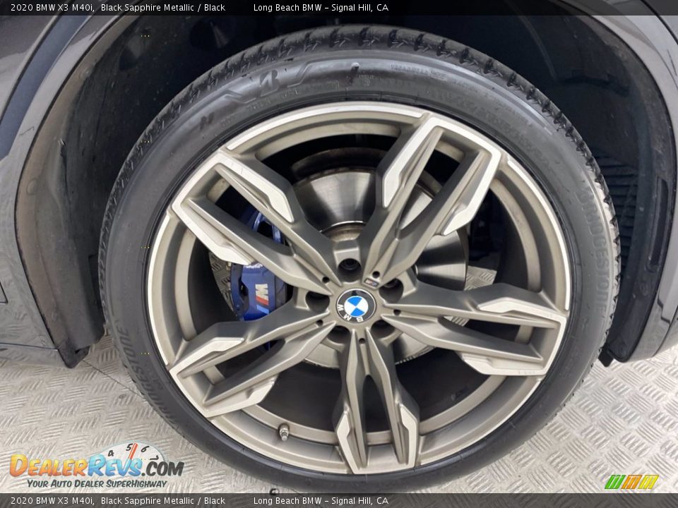 2020 BMW X3 M40i Black Sapphire Metallic / Black Photo #6