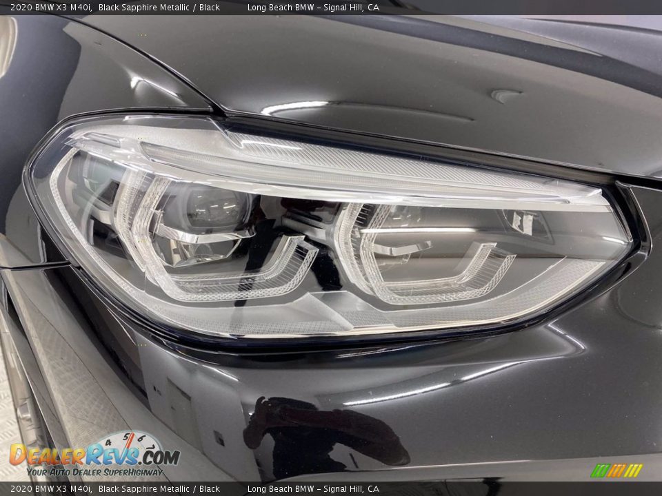 2020 BMW X3 M40i Black Sapphire Metallic / Black Photo #7