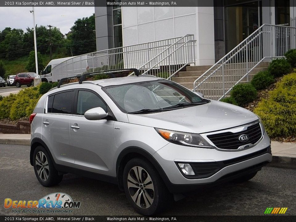 2013 Kia Sportage EX AWD Mineral Silver / Black Photo #1