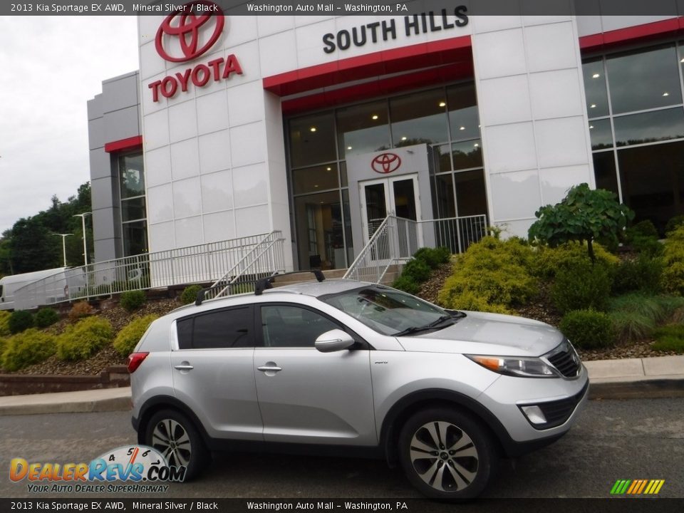 2013 Kia Sportage EX AWD Mineral Silver / Black Photo #2