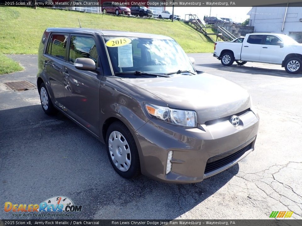 2015 Scion xB Army Rock Metallic / Dark Charcoal Photo #7