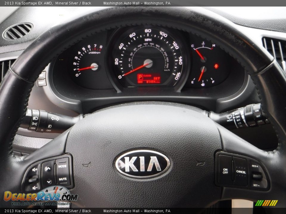 2013 Kia Sportage EX AWD Mineral Silver / Black Photo #6