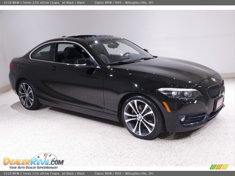 2018 BMW 2 Series 230i xDrive Coupe Jet Black / Black Photo #1