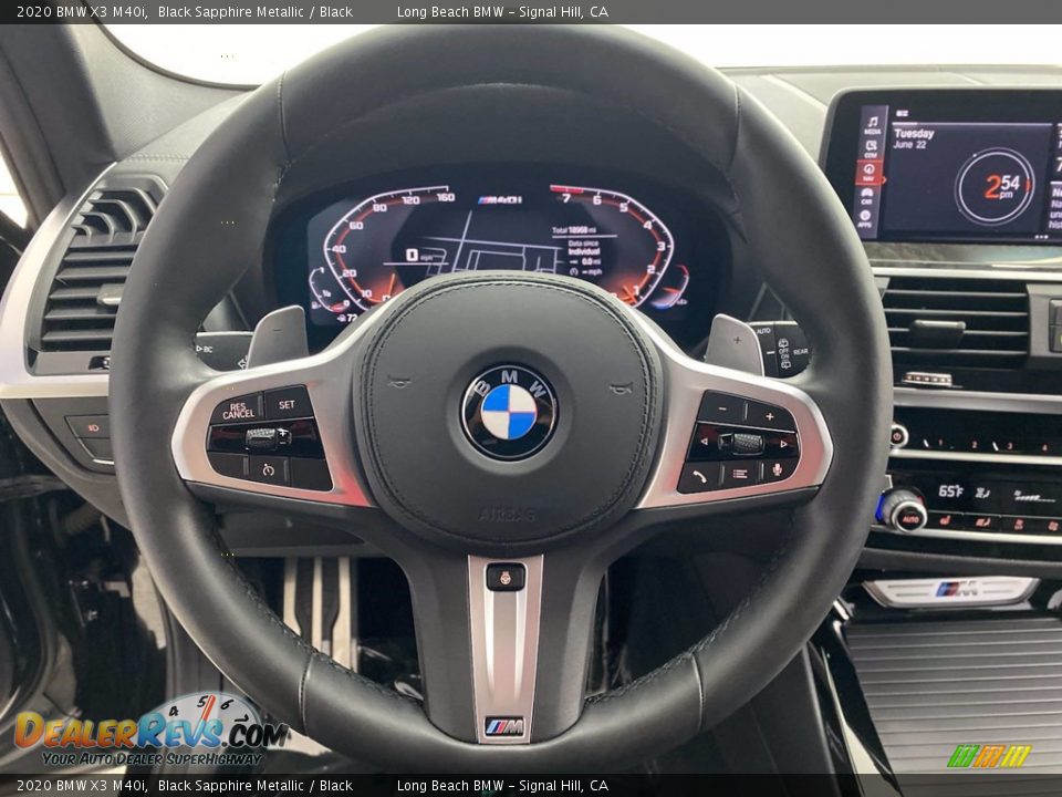 2020 BMW X3 M40i Black Sapphire Metallic / Black Photo #19