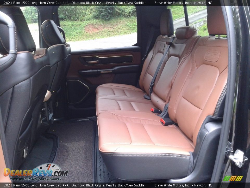 Rear Seat of 2021 Ram 1500 Long Horn Crew Cab 4x4 Photo #14