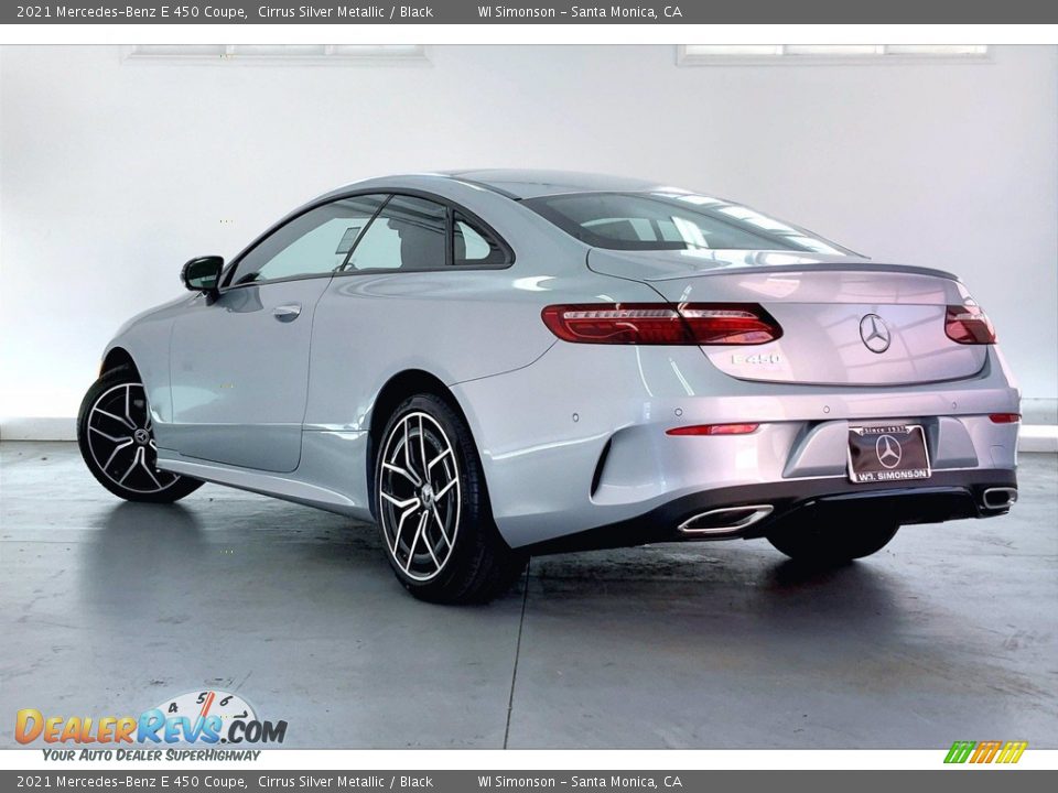 2021 Mercedes-Benz E 450 Coupe Cirrus Silver Metallic / Black Photo #2