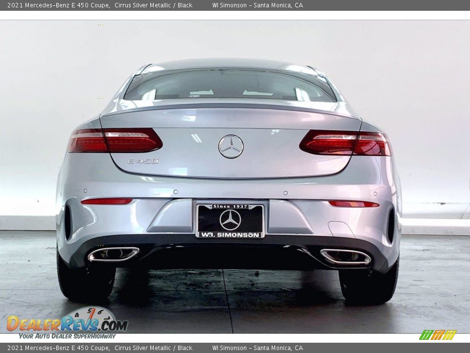 2021 Mercedes-Benz E 450 Coupe Cirrus Silver Metallic / Black Photo #3
