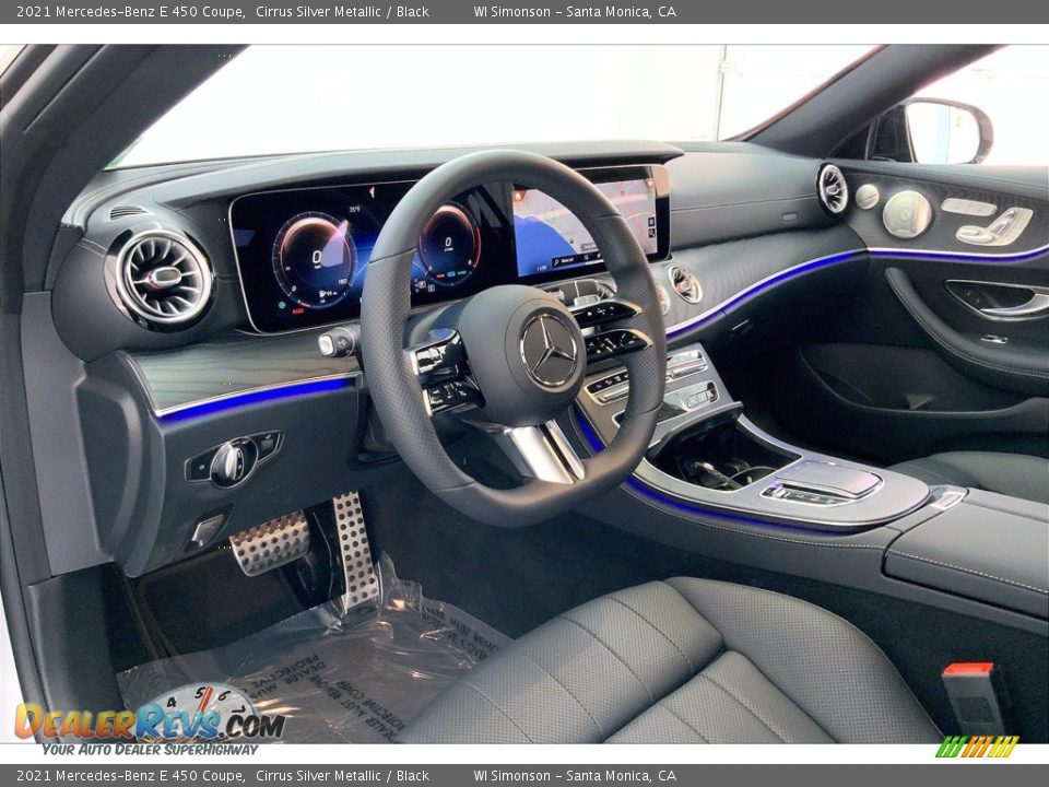 2021 Mercedes-Benz E 450 Coupe Cirrus Silver Metallic / Black Photo #4