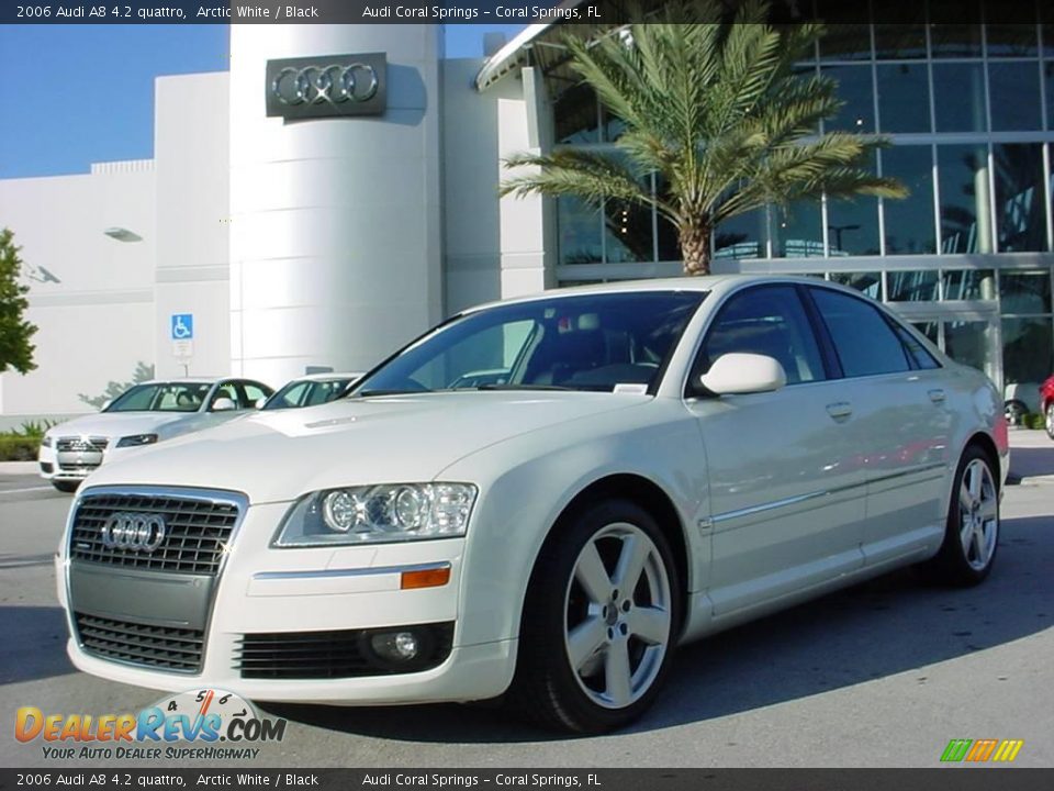 2006 Audi A8 4.2 quattro Arctic White / Black Photo #1