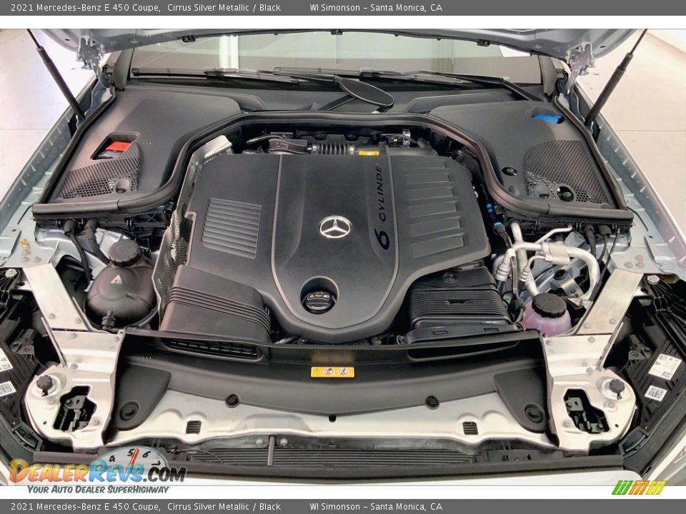 2021 Mercedes-Benz E 450 Coupe Cirrus Silver Metallic / Black Photo #9
