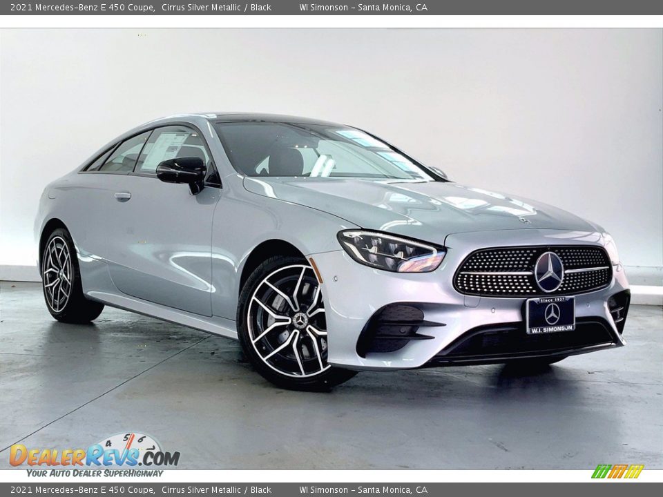 2021 Mercedes-Benz E 450 Coupe Cirrus Silver Metallic / Black Photo #12