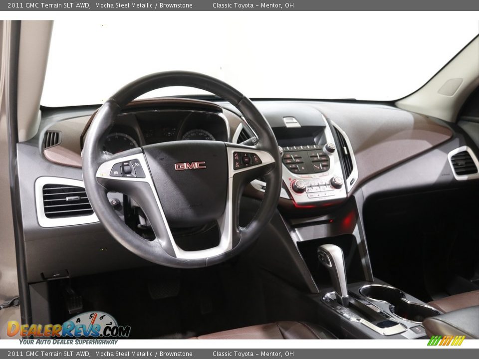 2011 GMC Terrain SLT AWD Mocha Steel Metallic / Brownstone Photo #6