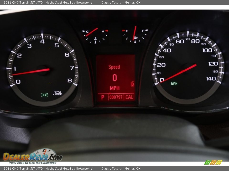 2011 GMC Terrain SLT AWD Mocha Steel Metallic / Brownstone Photo #8