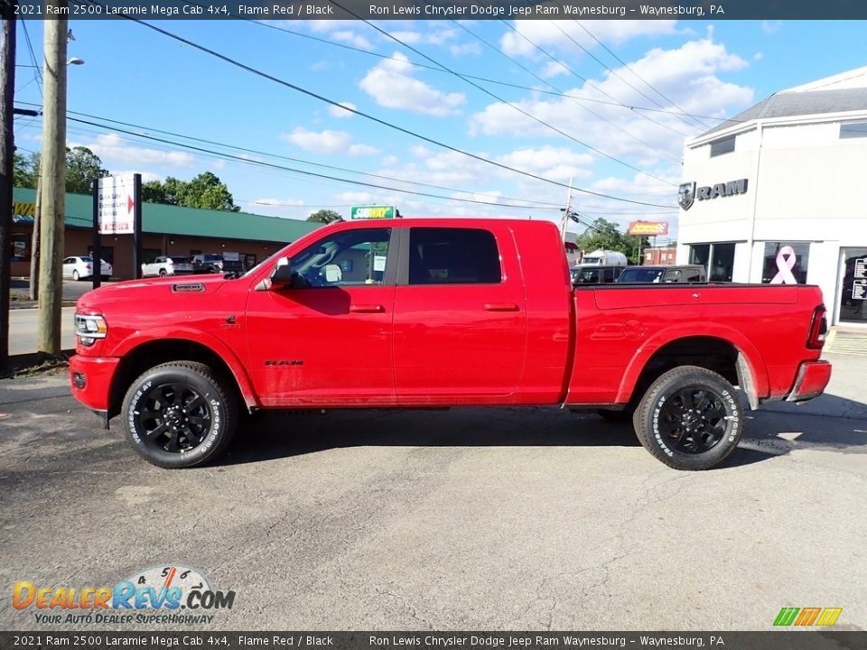 2021 Ram 2500 Laramie Mega Cab 4x4 Flame Red / Black Photo #2