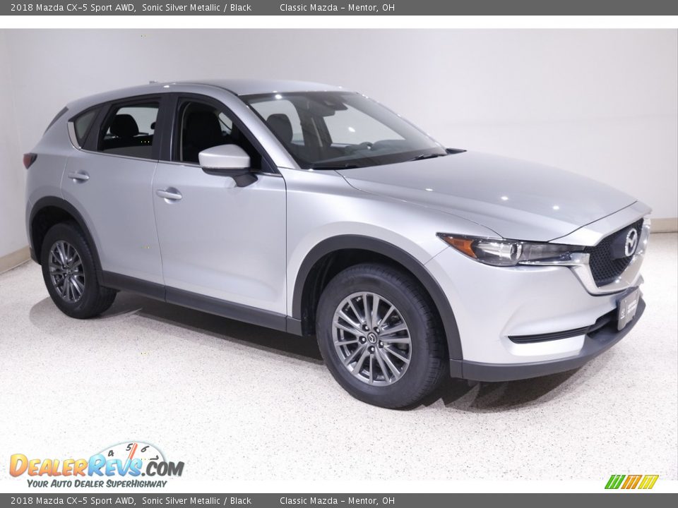 2018 Mazda CX-5 Sport AWD Sonic Silver Metallic / Black Photo #1