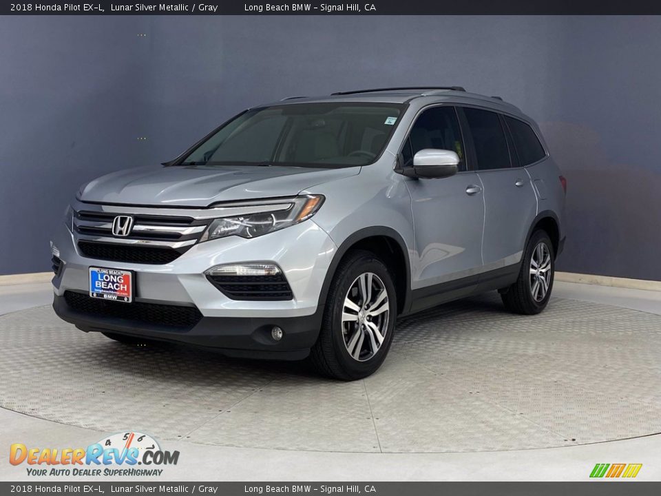 2018 Honda Pilot EX-L Lunar Silver Metallic / Gray Photo #3