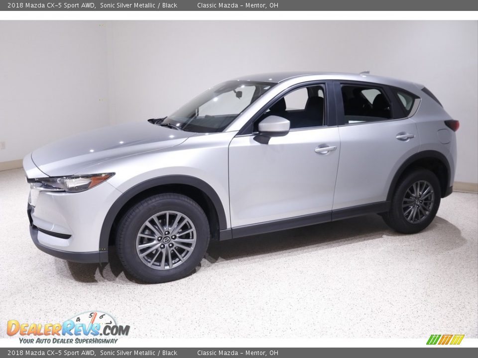 2018 Mazda CX-5 Sport AWD Sonic Silver Metallic / Black Photo #3